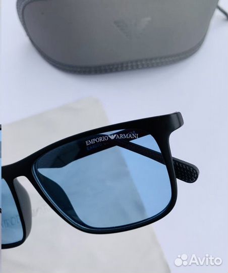 Очки emporio armani синие поляризационные