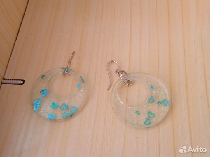 Серьги из эпоксидной смолы