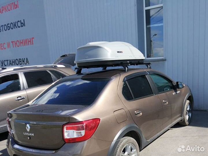 Багажник автобокс на крышу автомобиля Пежо Peugeot