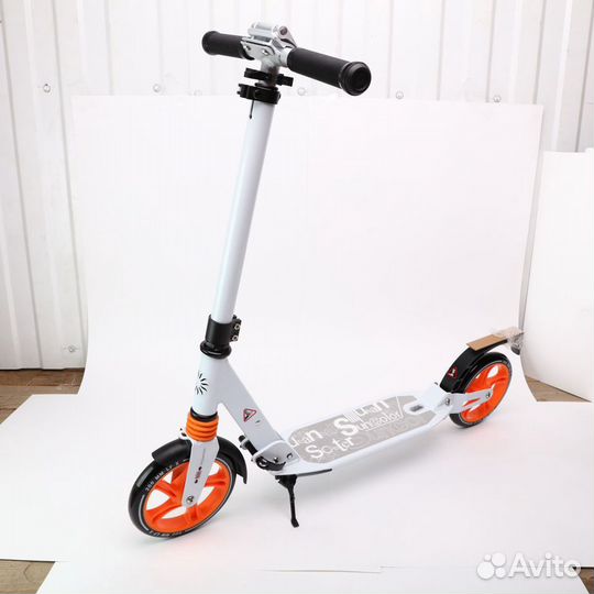 Самокат алюминиевый, передний+задний амортизатор