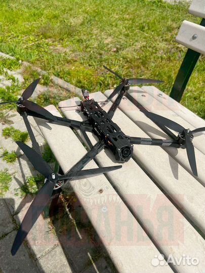 Дрон fpv пирaнья 10 дюйм