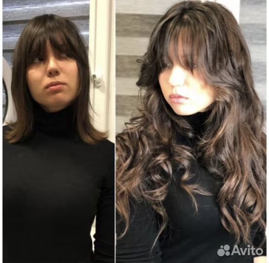 Наращивание волос модель