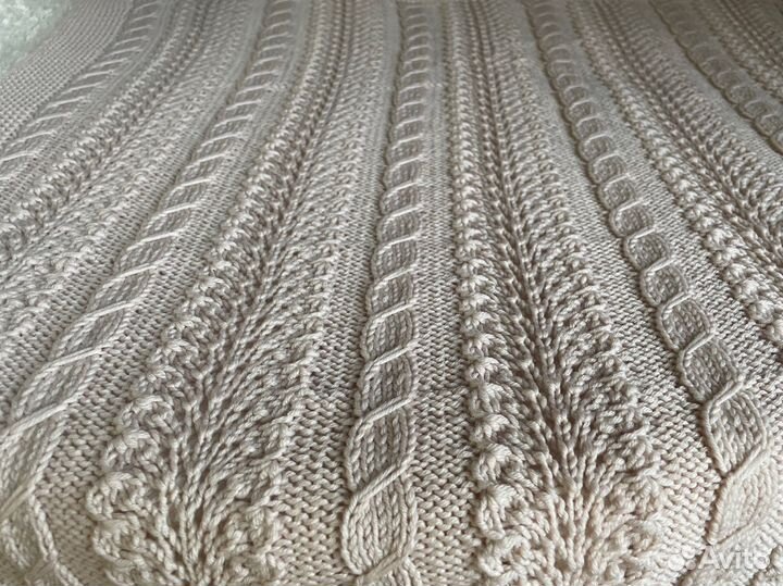 Вязанный плед детский ручной работы