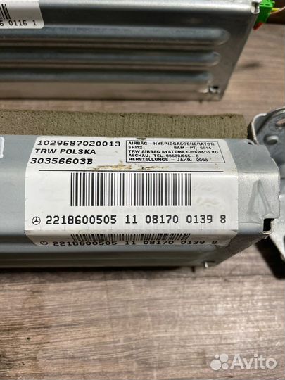 Подушка безопасности задняя Мерседес W221