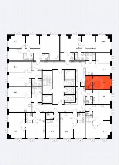 Квартира-студия, 20 м², 13/25 эт.