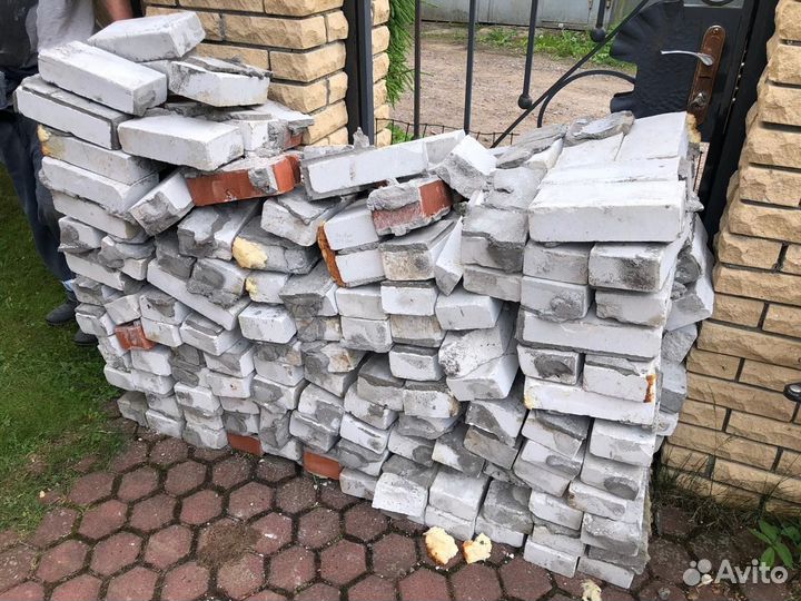 Кирпич белый силикатный бу