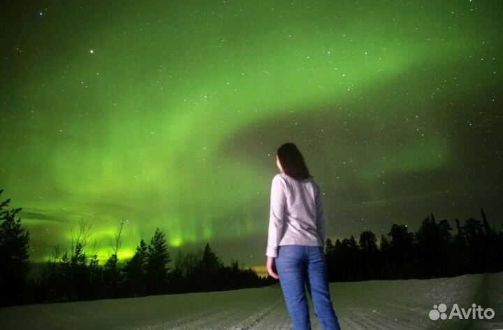 В погоне за северным сиянием на удобном автомобиле