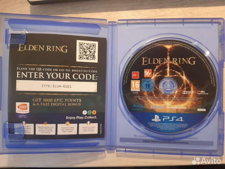 Elden Ring диск для ps4