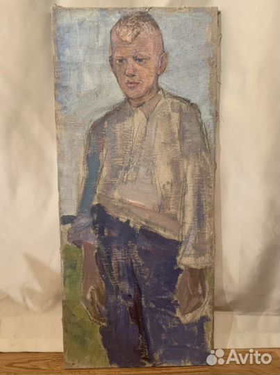 Картина маслом на холсте соцреализм 1950-е