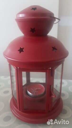 Подсвечники-фонари икеа rotera 21 см-2 шт(+ свечи)