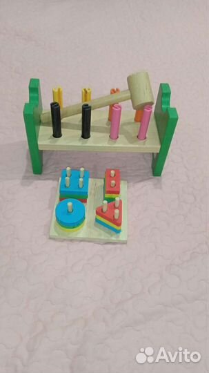 Развивающие деревянные игрушки