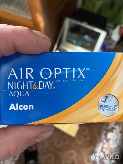 Линзы контактные Air optix night end day на -2