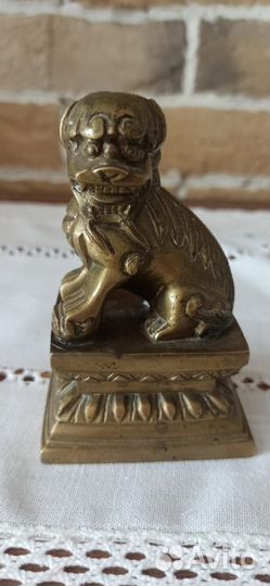 Бронзовая антикварная китайская статуэтка до 1917г