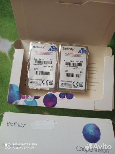 Линзы контактные Biofinity,Cooper Vision