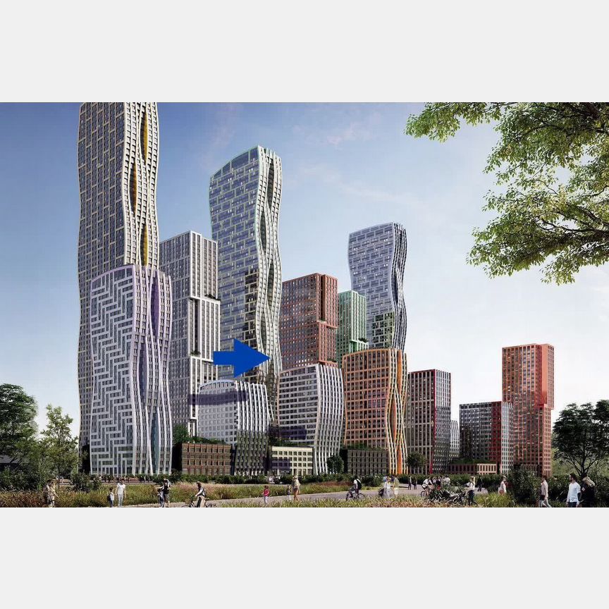 1-к. квартира, 33,5 м², 21/68 эт.