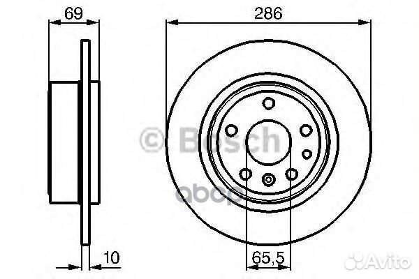 Диск торм. 0986478478 Bosch