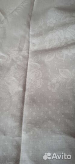 Лен жаккард СССР ткань винтаж