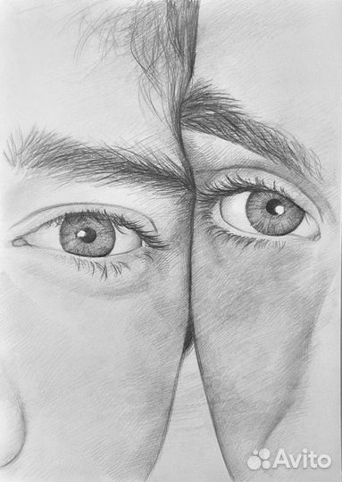 Портрет по фото карандашом