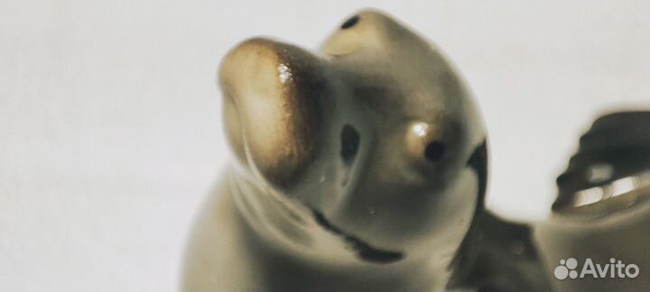 Фарфоровая статуэтка морской котик, лфз