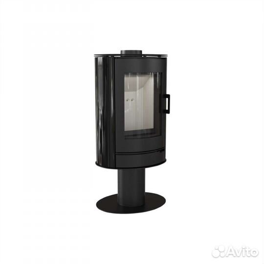 Печь-камин koza/AB/S/N/O/DR/kafel/czarny