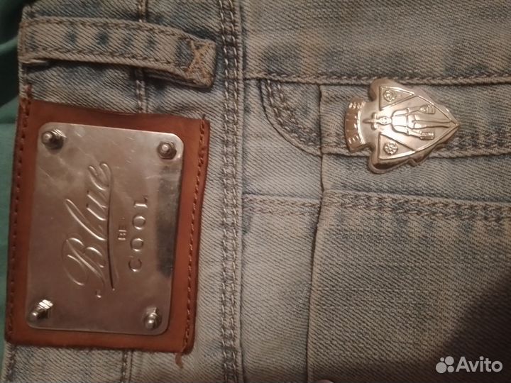 Джинсовая мини-юбка y2k