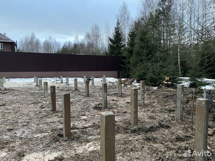 Монтаж жб свай 150х150х4000 (С40.15)