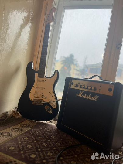 Электрогитара комплект Fender Squier Bullet Strat