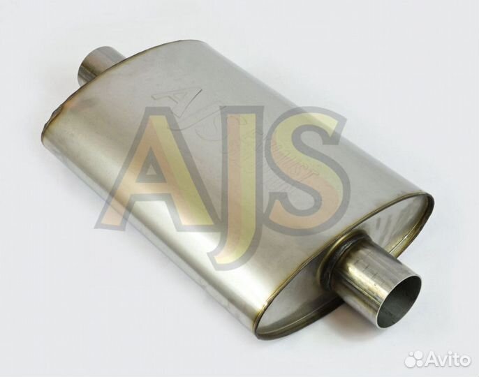 Бочка выхлопная AJS ES овальная тихая