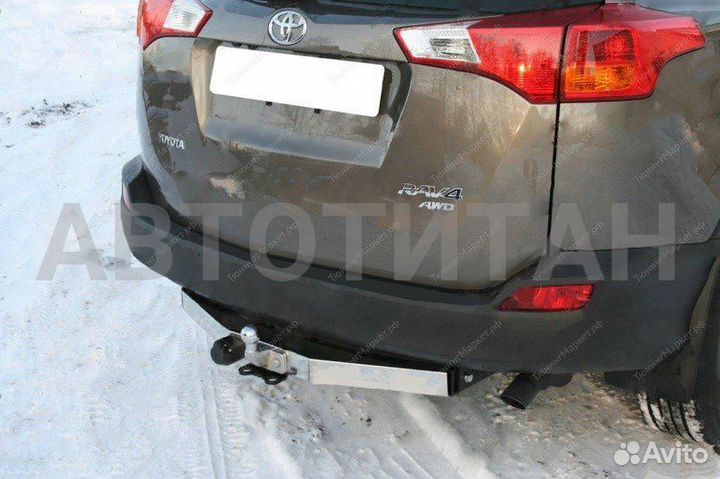Фаркоп (тсу ) Toyota Rav 4 2012-2019, c нерж. накл