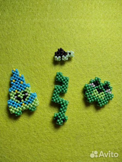 Изделия из чешского бисера. 2D фигурки и амигуруми