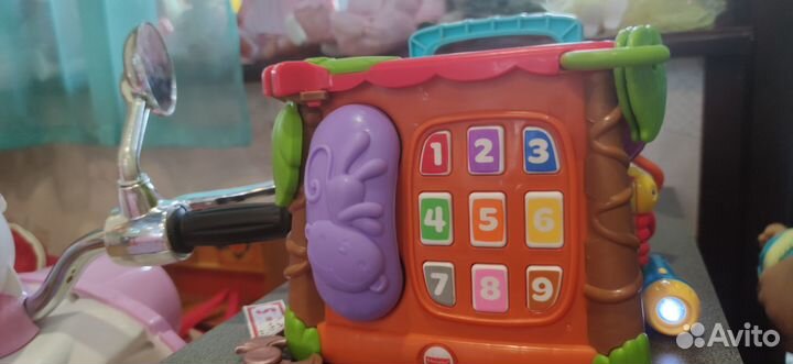 Музыкальный куб fisher price с сортером