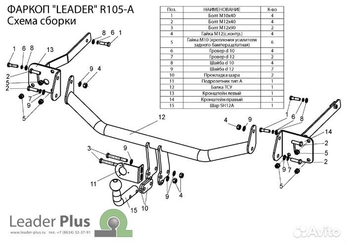 Фаркоп на Рено Меган