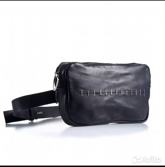 Сумка поясная мужская натуральная кожа