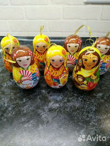 Металлические новые Матрёшки