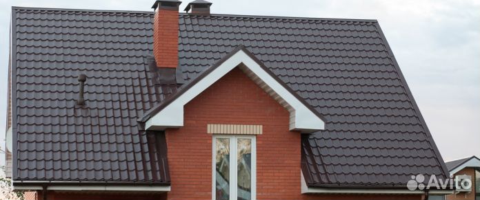 Металлочерепица в матовом покрытии в 0,45 металле