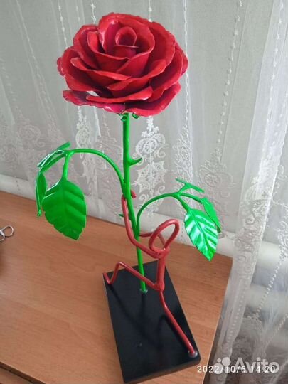 Роза ручная работа кованая