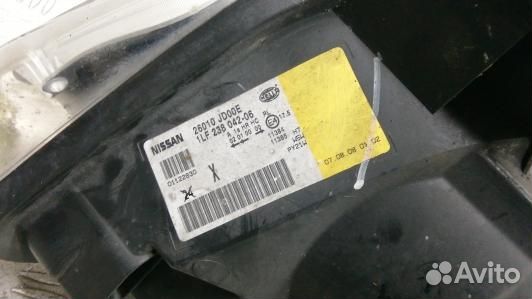 Фара правая nissan qashqai J10 (CDN31MU01)