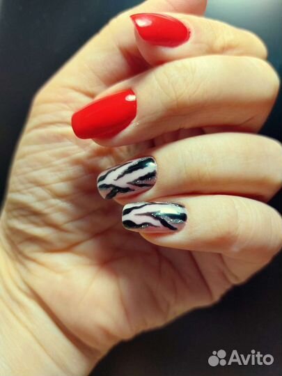 Маникюр (комбинированный), гель лак