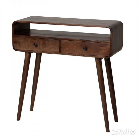 Консоль деревянная коричневая сканди