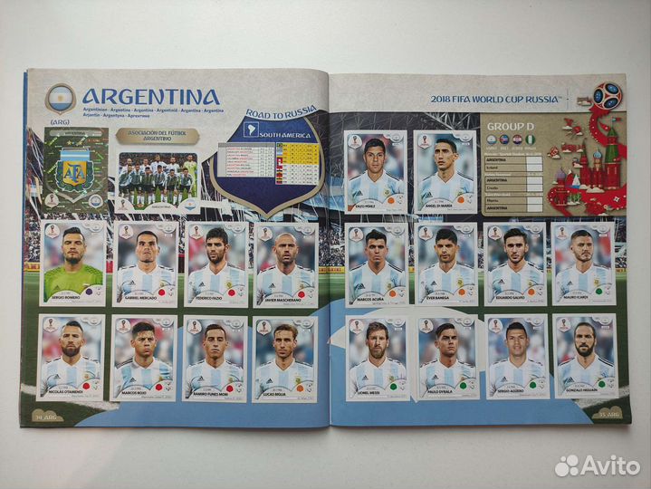 Полный альбом panini Чемпионат Мира 2018 в России
