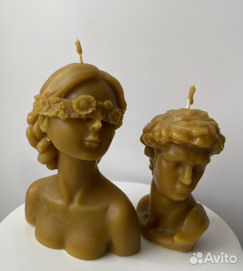 Свечи из натурального воска Давид и Незнакомка