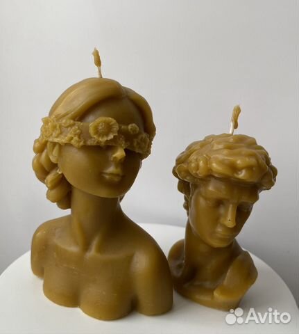 Свечи из натурального воска Давид и Незнакомка