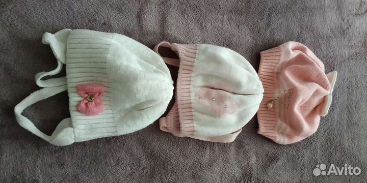 Зимние,весенние шапочки нарядные