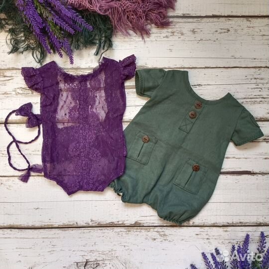 Реквизит для фотосессии новорожденных боди