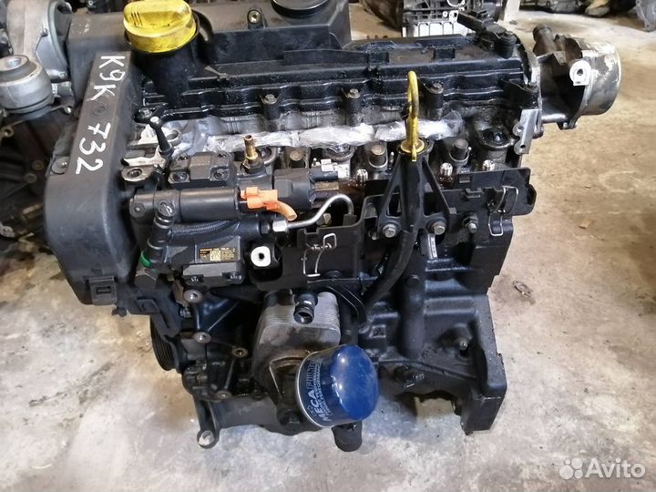 Двигатель K9K 732 Рено Меган 2 Сценик 2 1.5 DCi