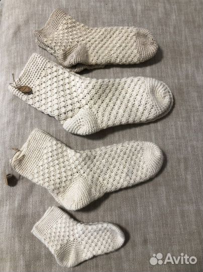 Носки шертяные вязаные ручной работы