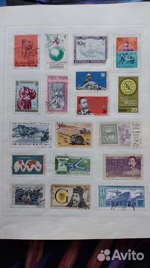 Альбом с марками 60х 70х годов