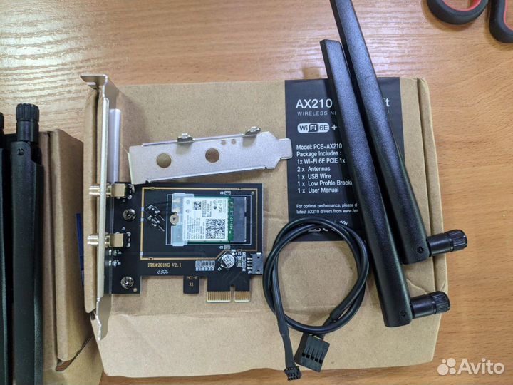 Сетевой адаптер WiFi 6E, Bluetooth 5.3