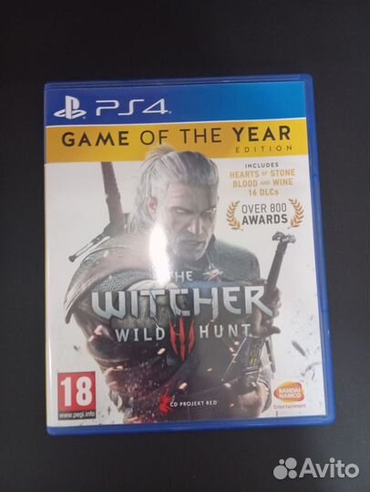 Диск для PlayStation 4 Ведьмак 3