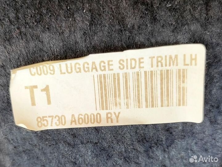 Обшивка багажника левая Hyundai I30